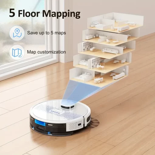 Lubluelu SL60D Robot Vacuum Cleaner and Mop Combo - Image 4