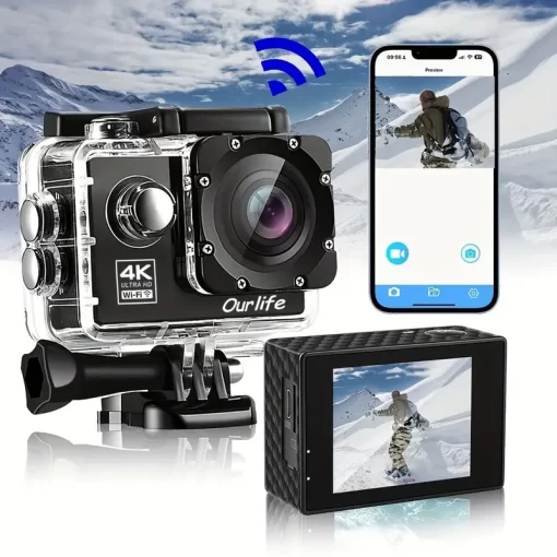 Ourlife Ultra-High Definition Underwater Sports Camera with WiFi - Image 3